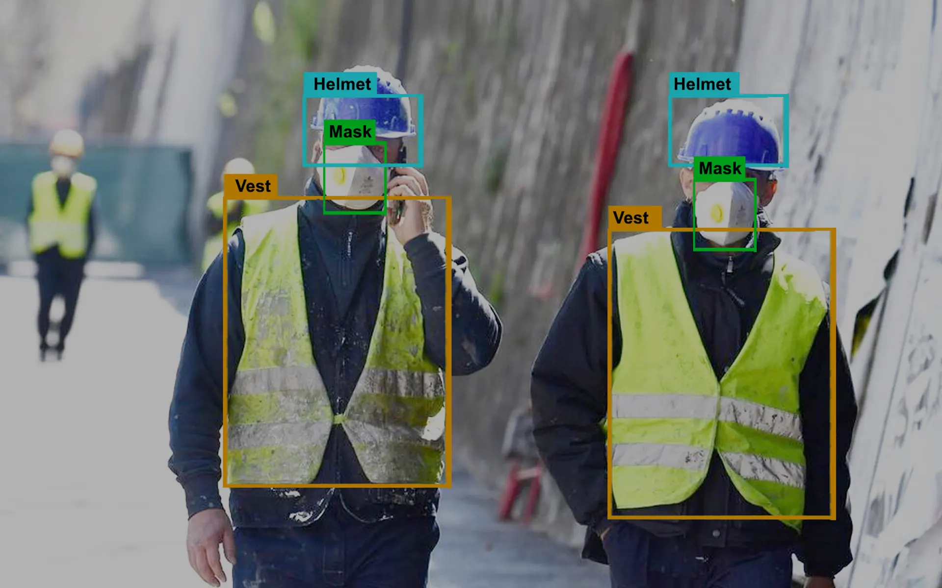 A.I. for PPE (Helmet, Face-Mask & Vest Detection)